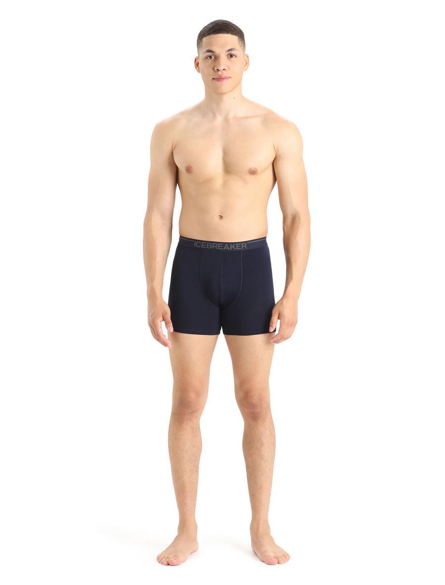 Bielizny Icebreaker Merino Anatomica Boxers Męskie Granatowe | PL 1632CTVE